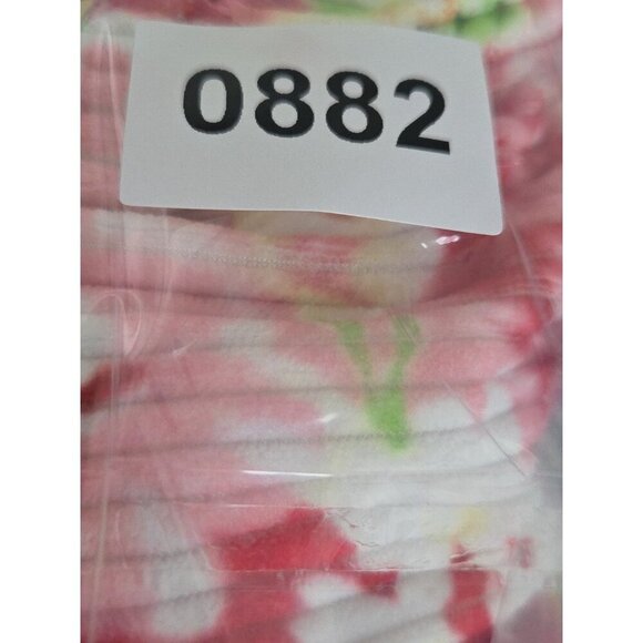 Emily Wonder Multicolor Floral Print Colorful Ribbed Button Down Jacket 2X - Picture 7 of 7